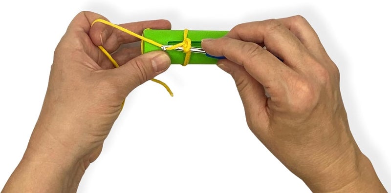 KelliDream Original Magic Circle Crochet Tool w Right & Left-Handed Color Printed Instructions & Videos & Canvas Yarn Bag Holder, Learn How to Make a Magic Circle Stitch w All Yarn Sizes (Green) - Image 1